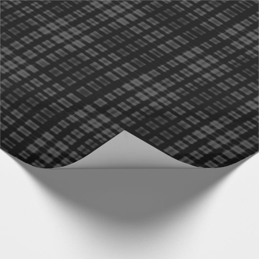 Zwart geplakt omlooppapier cadeaupapier (Hoek)