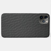Zwart geribbeld textuurpatroonprint Case-Mate iPhone case (Achterkant (horizontaal))