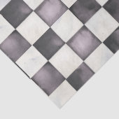 Zwart geruit decoratief tissuepapier (Detail)