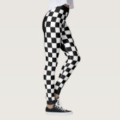 Zwart geruit hart leggings (Rechts)