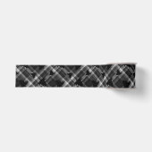 Zwart geruit kerstbomen patroon grosgrain lint (Voorkant)