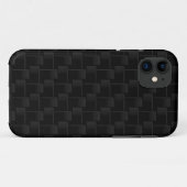 Zwart geruit patroon Case-Mate iPhone case (Achterkant (horizontaal))