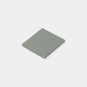 Zwart geruit patroon Slank raster ontwerp Kantoor Post-it® Notes (Schuin)
