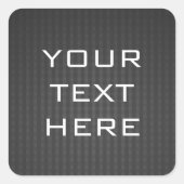 Zwart geruite achtergrond aangepaste Sticker (Voorkant)