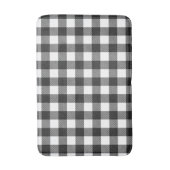 Zwart geruite Buffel Check Pattern Badmat (Voorkant Verticaal)