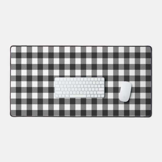Zwart geruite Buffel Check Pattern Bureaumat (Keyboard & Muis)