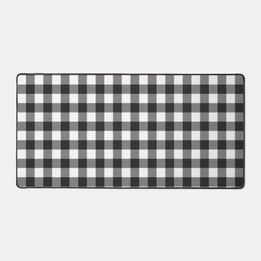 Zwart geruite Buffel Check Pattern Bureaumat (Voorkant)