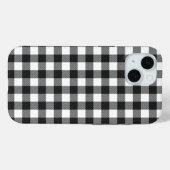 Zwart geruite Buffel Check Pattern Case-Mate iPhone Case (Achterkant (horizontaal))