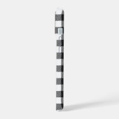 Zwart geruite Buffel Check Pattern iPhone 15 Case (Linkerkant)