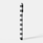 Zwart geruite Buffel Check Pattern iPhone 15 Case (Rechterkant)