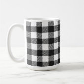Zwart geruite Buffel Check Pattern Koffiemok (Links)