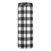Zwart geruite Buffel Check Pattern Thermosbeker (Achterkant)
