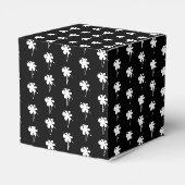Zwart geschenk met witte sneeuwster bedankdoosjes (Achterkant)
