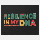 Zwart Geschiedenis Erfgoed Plush Throw Fleece Deke Deken (Voorkant (Horizontaal))