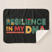 Zwart Geschiedenis Erfgoed Zachte Sherpa Gooi Deke Sherpa Deken (Voorkant (horizontaal))