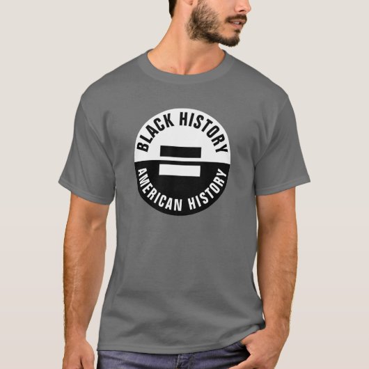 Zwart Geschiedenis Gelijk Amerikaanse Geschiedenis T-shirt (Voorkant)