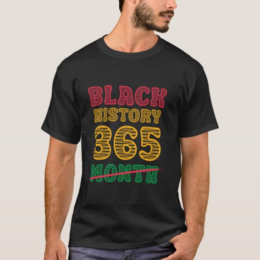 Zwart Geschiedenis Maand 24 7 365 Zwart mannen Lan T-shirt (Voorkant)