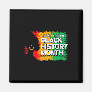Zwart Geschiedenis Maand Afro Afro Afro Amerikaans Magneet