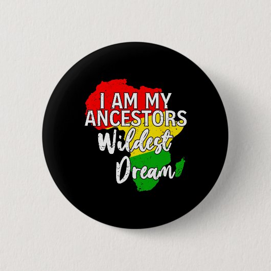 Zwart Geschiedenis Maand Afro-Amerikaans Blm Junet Ronde Button 5,7 Cm (Voorkant)