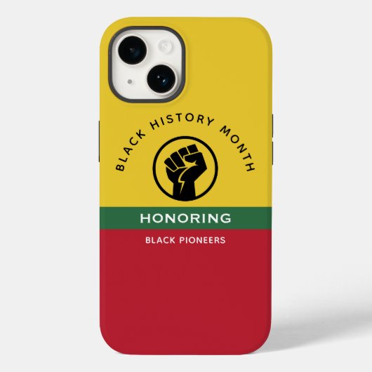 Zwart Geschiedenis Maand Afro-Amerikaanse gebogen  Case-Mate iPhone Case (Achterkant)