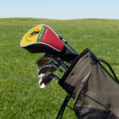Zwart Geschiedenis Maand Afro-Amerikaanse gebogen  Golfheadcover (Insitu)