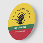 Zwart Geschiedenis Maand Afro-Amerikaanse gebogen Grote Klok (Hoek)