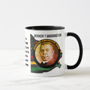 Zwart Geschiedenis Maand BOOKER T WASHINGTON Quote Mok