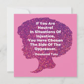 Zwart Geschiedenis Maand - Desmond Tutu Kaart (Voorkant)