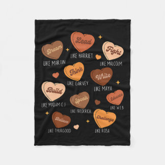 Zwart Geschiedenis Maand Droom Zoals Martin Afrika Fleece Deken