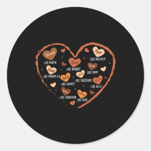 Zwart Geschiedenis Maand Droom Zoals Martin Afrika Ronde Sticker