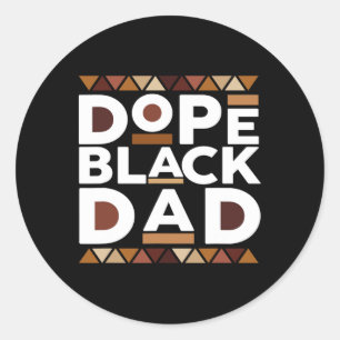 Zwart Geschiedenis Maand Familie Matching Melanine Ronde Sticker