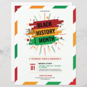 Zwart Geschiedenis Maand Flyer (Voorkant / Achterkant)