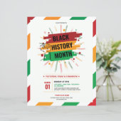Zwart Geschiedenis Maand Flyer (Staand voorkant)