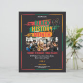 Zwart Geschiedenis Maand Flyer Sjabloon (Staand voorkant)
