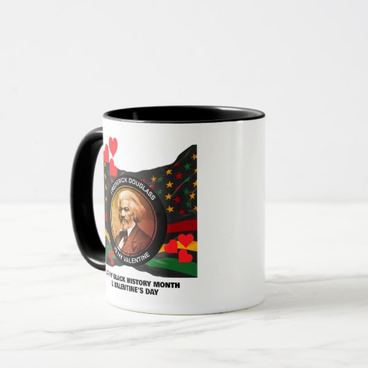 Zwart Geschiedenis Maand FREDERICK DOUGLASS Valent Mok (Voorkant links)