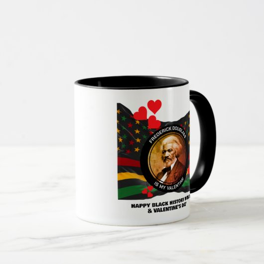 Zwart Geschiedenis Maand FREDERICK DOUGLASS Valent Mok (Voorkant rechts)