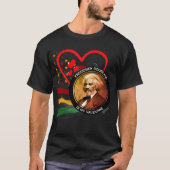 Zwart Geschiedenis Maand FREDERICK DOUGLASS Valent T-shirt (Voorkant)