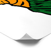 Zwart Geschiedenis Maand Kleding Afrika Kaart Kent Poster (Hoek)