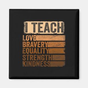 Zwart Geschiedenis Maand Kleding Ik geef les Zwart Magneet