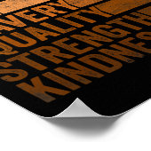 Zwart Geschiedenis Maand Kleding Ik geef les Zwart Poster (Hoek)