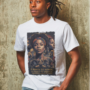 Zwart Geschiedenis Maand Kleding T-shirt