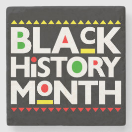 Zwart Geschiedenis Maand Melanine Bruh Sista Konin Stenen Onderzetter