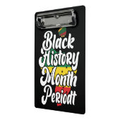 Zwart Geschiedenis Maand Melanine Mannen Vrouwen M Mini Klembord (Angled2)