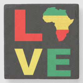 Zwart Geschiedenis Maand Melanine Mannen Vrouwen M Stenen Onderzetter