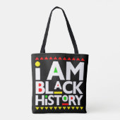 Zwart Geschiedenis Maand Melanine Mannen Vrouwen M Tote Bag (Achterkant)