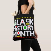 Zwart Geschiedenis Maand Melanine Mannen Vrouwen M Tote Bag (Dichtbij)