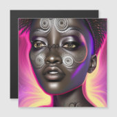 Zwart Geschiedenis Maand Melanine Meisje Magic Que (Voorkant / Achterkant)