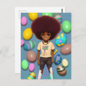 Zwart Geschiedenis Maand Melanine Meisje Magic Que Briefkaart (Voorkant / Achterkant)