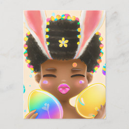 Zwart Geschiedenis Maand Melanine Meisje Magic Que Feestdagenkaart