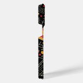 Zwart Geschiedenis Maand Patroon iPhone Hoesje (Rechterkant)